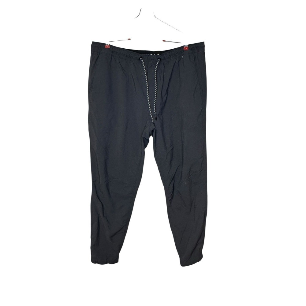 Hurley Men's Pants Jogger Pockets Drawstring Pull On Workout Gym Gray Sz. XXL
